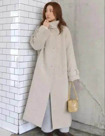 언그리드 스탠드 카라 루즈 코트