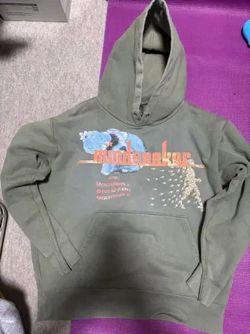 mindseeker 후드 부착 후드티 올리브 그린