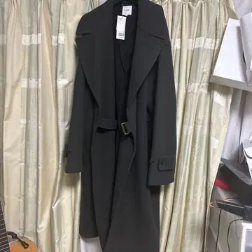 BEAMS 트렌치코트 L 차콜 그레이