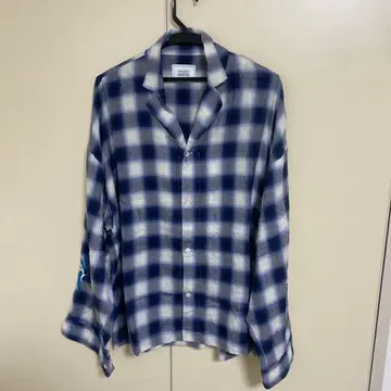 UNITED ARROWS & SONS 체크 무늬 긴팔 셔츠