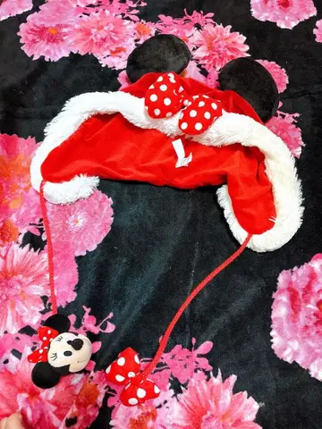 미니 마우스 귀도리 모자 빨간색 코스튬 헤드 액세서리