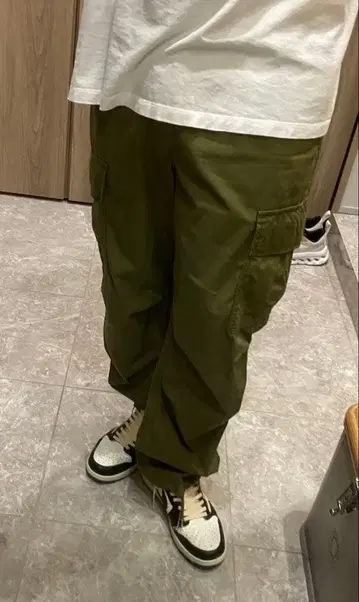 Ron Herman Organic Cotton 카고 팬츠 올리브 M