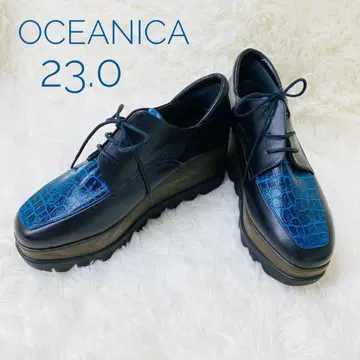 OCEANICA 오세아니카 통굽 엠보 가죽 신발 일본제 23.0