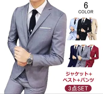 비즈니스 정장 3세트 블랙