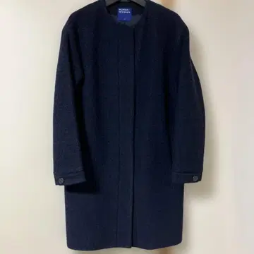 [주말 한정판] HUMAN WOMAN 네이비 울 코트