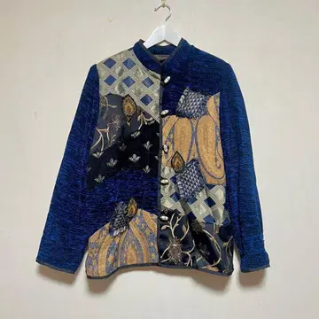 빈티지 패치워크 디자인 자켓