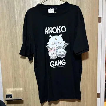 레어 치이카와(먼작귀) 아노코 ANOKO GANG 블랙 XL 티셔츠