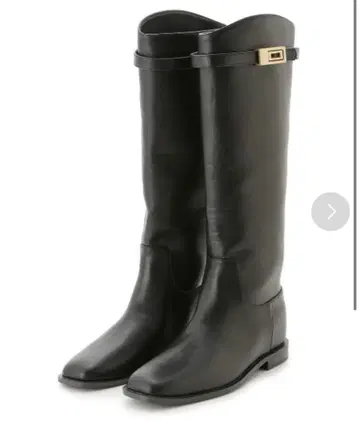 [ 미사용 새상품 ] 미라 오웬 메탈 모티브 인힐 롱 부츠 37 사이즈