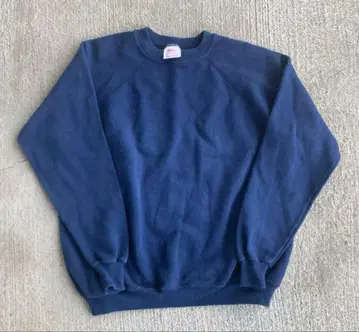 90s hanes 빈티지 블랭크 래글런 맨투맨 무지 맨투맨