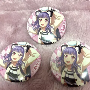 뱅드림 2020 winter 마루이 우다가와 아코 캔뱃지 3개 세트