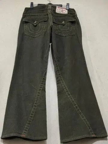 트루 릴리전 803 코듀로이 팬츠 올리브 카키 미국제 32