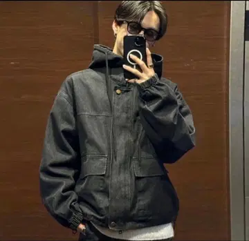 nugu kota P000KWON 후드 데님 점퍼