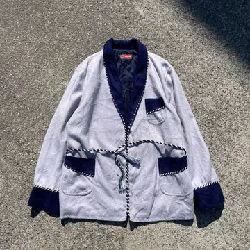 빈티지 스모킹 가운 스모킹 자켓 구제 의류