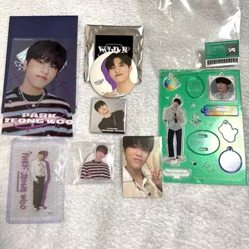 treasure 정우 굿즈 세트 (아크릴 스탠드 캔뱃지)