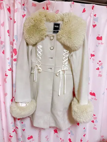 MA*RS 양산형 지뢰 MARS 마즈 롱 코트 화이트