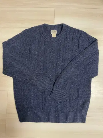 L.L.Bean 네이비 피셔맨 스웨터
