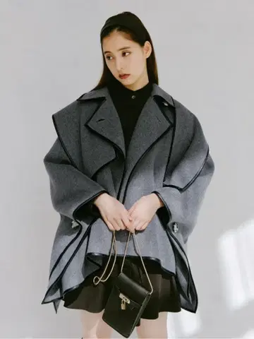 SNIDEL 신키 유코 Sweet Collaboration 판초 코트