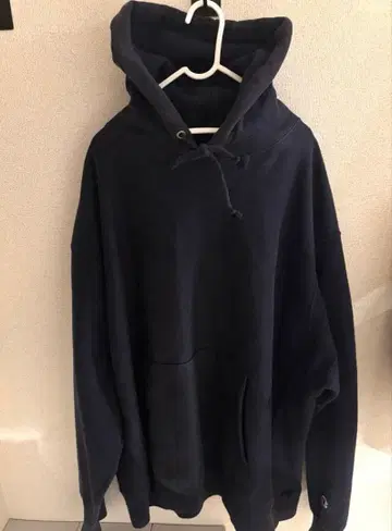 챔피온 Champion 리버스 위브 단색 파랑 택 복각