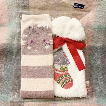 포켓몬 센터 크리스마스 포켓몬 니스퍼 복슬복슬 미들 양말