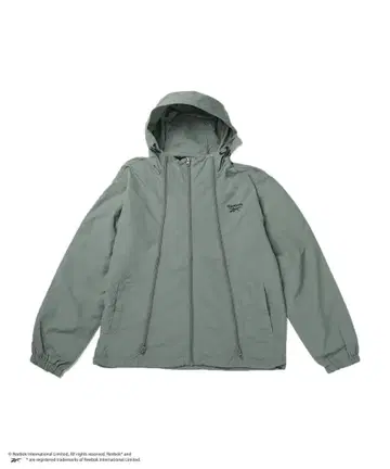 리복 Reebok 쓰리 지퍼 마운틴 후드티 L 사이즈 올리브