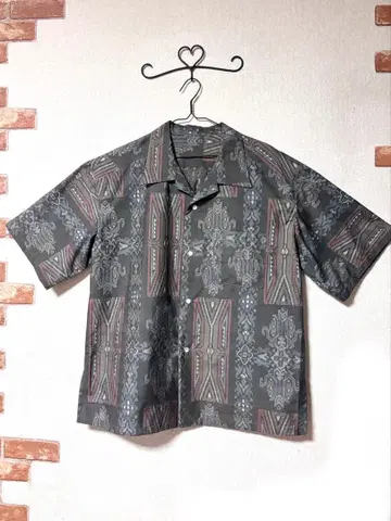 기모노 리메이크 하와이안 셔츠 남성용 L