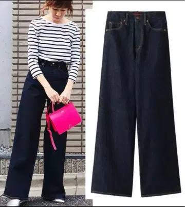 REDCARD Glory 하이웨스트 와이드 데님