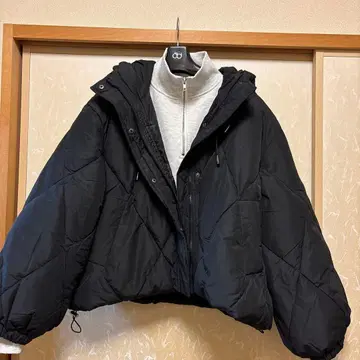 블랙 퀼팅 자켓 이너 세트