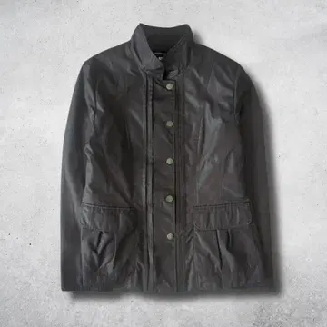 스탠드 카라 나일론 코트 자켓 다크 브라운 M 슬림