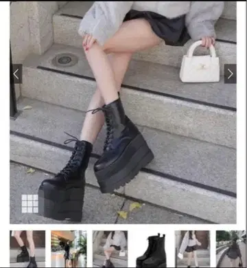 GRL 블랙 플랫폼 부츠