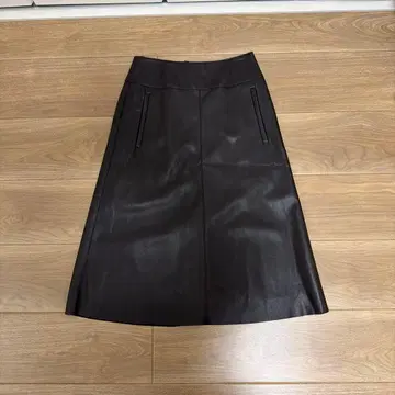 unaka 아나카 가죽 스커트 사이즈 38 브라운