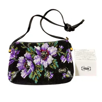 FEILER 꽃무늬 코듀로이 숄더백 [ 새상품 미사용품 ]