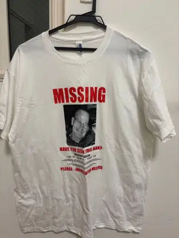 MISSING T셔츠 월터 화이트