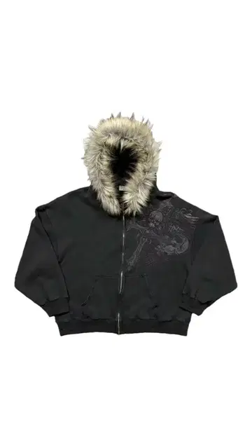 블랙 집업 후드티