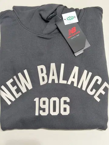 New Balance 후드 부착 후드티 MT33553 L 사이즈 그레이