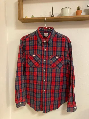 COOTIE 긴팔 체크 셔츠 사이즈 M