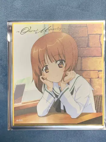 걸즈 앤 판처 극장판 니시즈미 미호 트레이딩 미니 색지