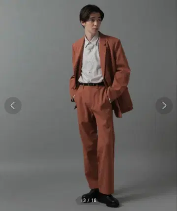 Hare 플래시 레이어드 자켓 + 트윌 플레어 팬츠 오렌지 M