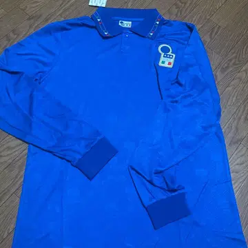 diadora 이탈리아 대표 피케 셔츠 파랑