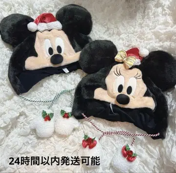 디즈니 크리스마스 미키 미니 팬캡