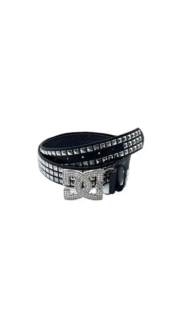 DC Opium studed silver buckle belt