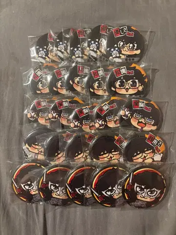 페르소나 5 P5R 주인공 조커 오오카와 부쿠부 콜라보 캔뱃지 세트