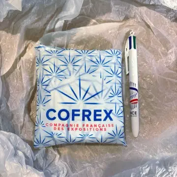 [ 박람회 ] 프랑스관 VIP 한정판 에코백, 4색 볼펜 세트