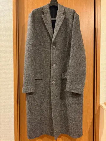 OAMC 해리스 트위드 체스터 코트 질 샌더 오버 사이즈