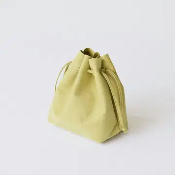 새상품 스웨이드 미니 복조리백 북유럽의 생활 잡화점 피스타치오 그린