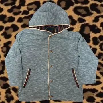 레어 POWER TO THE PEOPLE 버튼 후드티 y2k blue