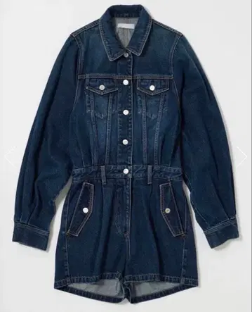 DENIM SHORT 점프수트 moussy 2