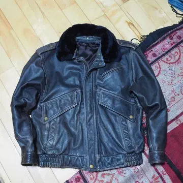 90s 빈티지 A-2 G-1 보아 플라이트 자켓 아메카지 가죽 점퍼