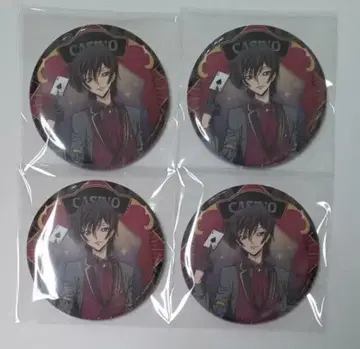 코드기어스 럭키 캔뱃지 BOX 캔뱃지 를르슈 4개 세트