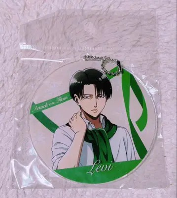 새상품 진격의 거인 리바이 신규 일러스트 머플러 BIG 아크릴 키링