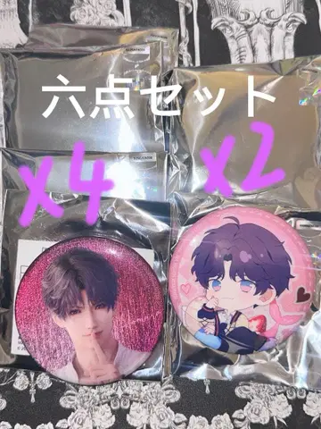 x 스이파라 호무라 캔뱃지 6개 세트